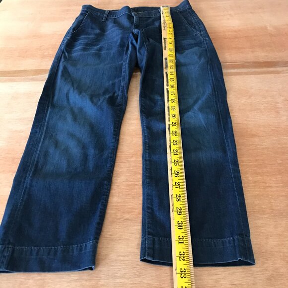 Citizens Of Humanity Cuffed Cropped Jeans Women 30 Blue Mid Rise Stretch 17966 - Picture 5 of 12